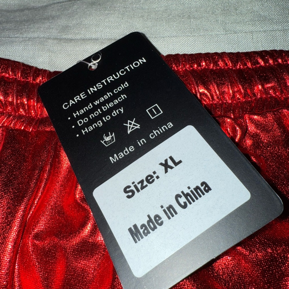 NWT Metallic Red Athletic Shorts - Picture 5 of 7
